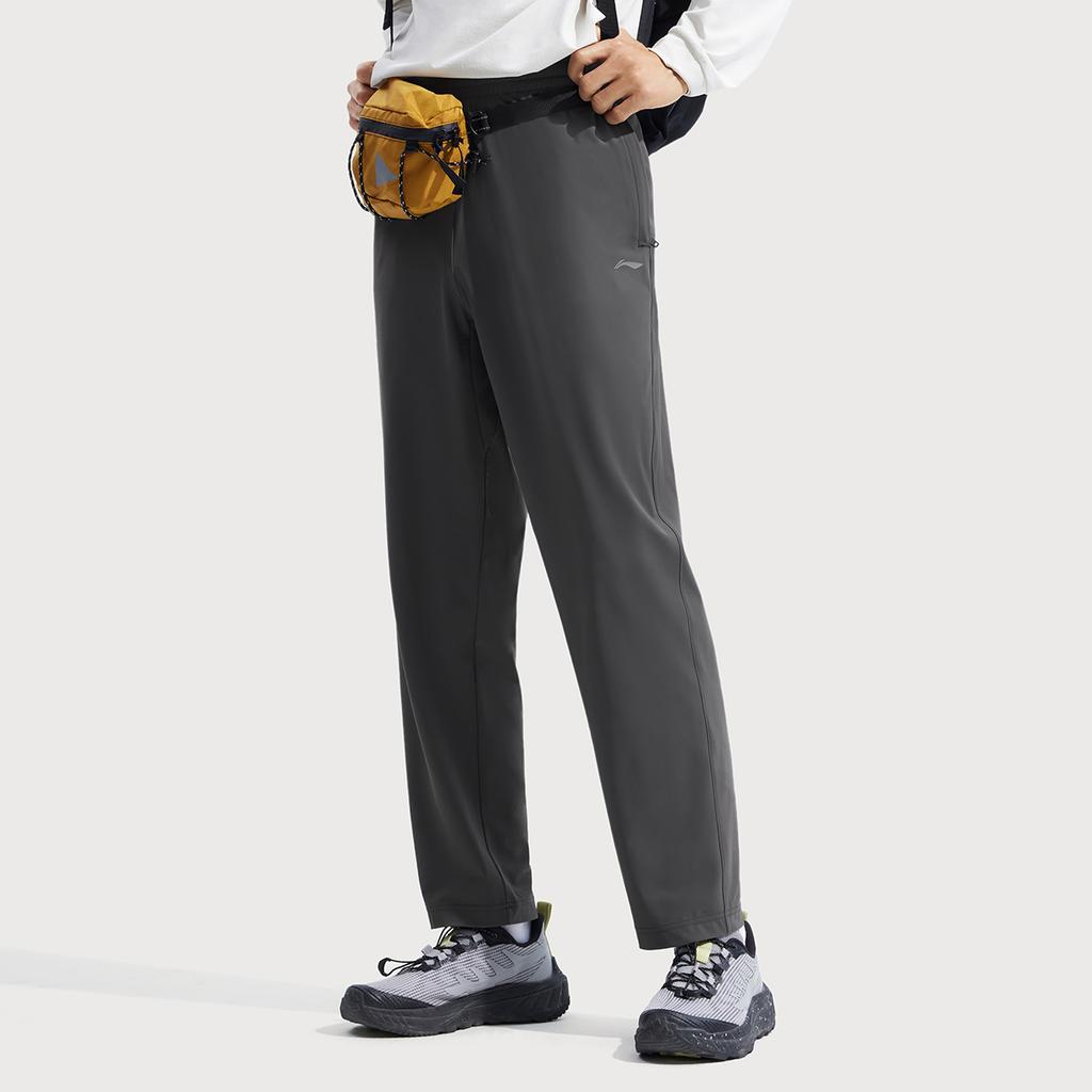 Li Ning Fitness Series Knitted Sweatpants Men's Obsidian Gray AKYV195-2