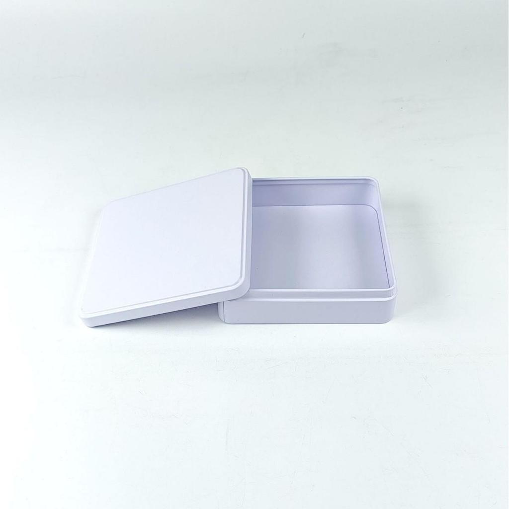 Large Iron Tea Tin Box - Rectangular Metal Storage for Small Packaging