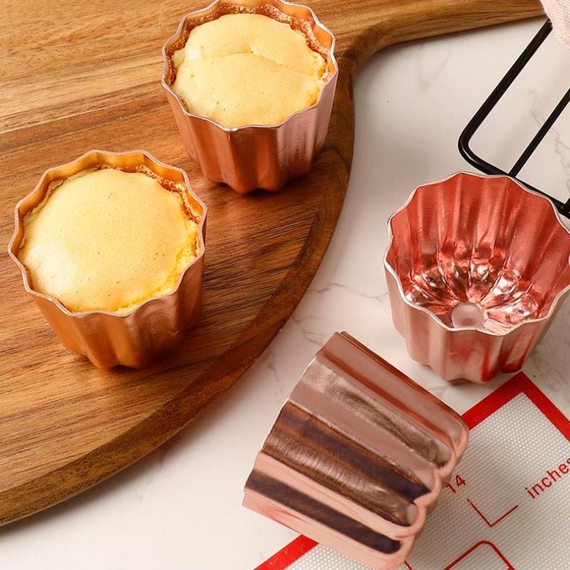 1/2/4 Stück Französische Reve Kuchenform Antihaft-Aluminium Canele Mousse Muffin Puddingform Für Zuhause DIY Canele Backen Kreatives Backgeschirr