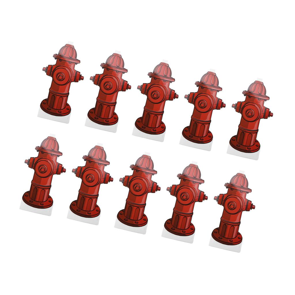 10pcs Dog Pee Pad Trainer Paper Fire Hydrant Shaped Pet Diaper Pad Guide for Puppy