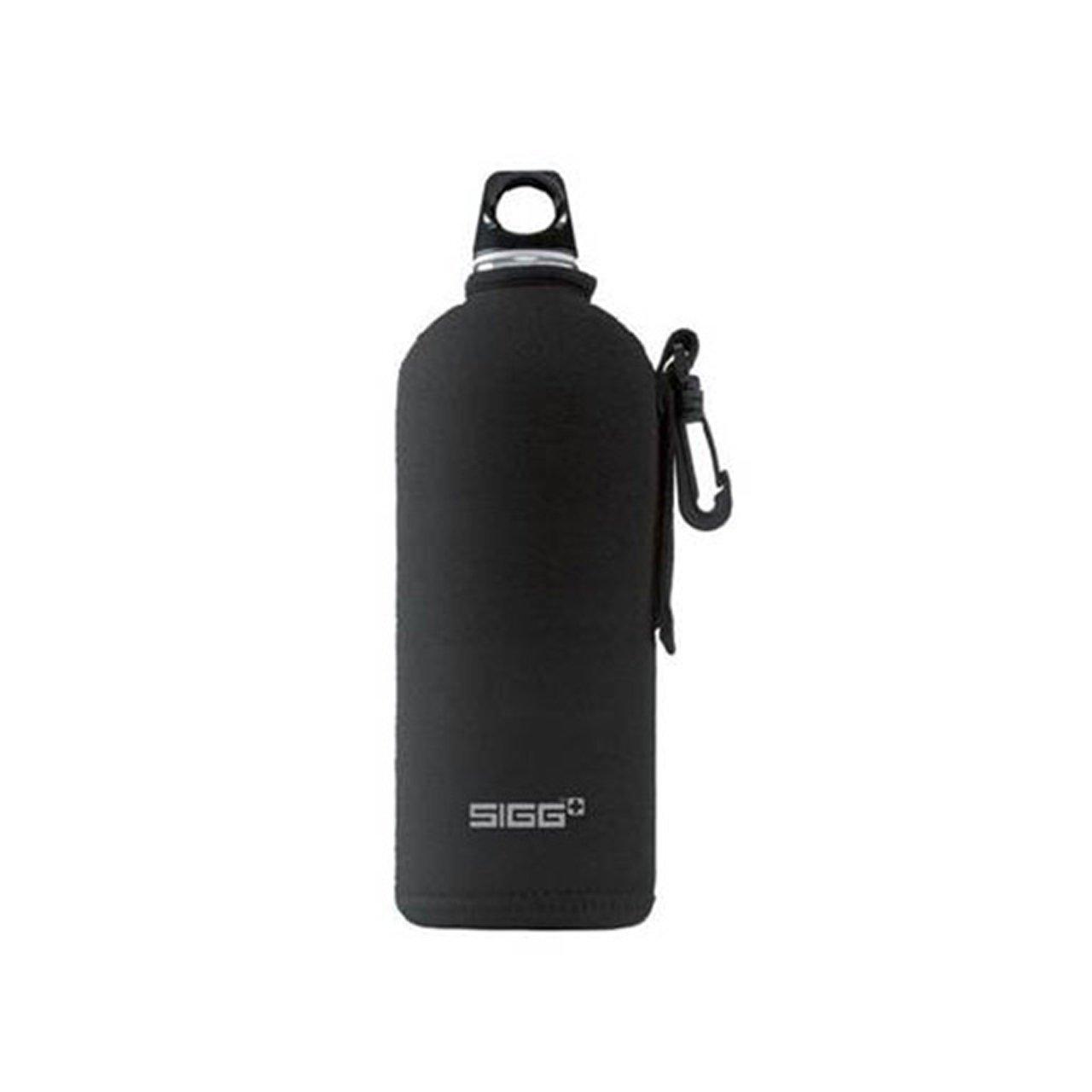 

SIGG Outdoor Water Bottle Case, Keeps Water Cold for 3-5 Hours, Neoprene Bottle Cover for Kids Bottles, 0.6L, Black, 90051