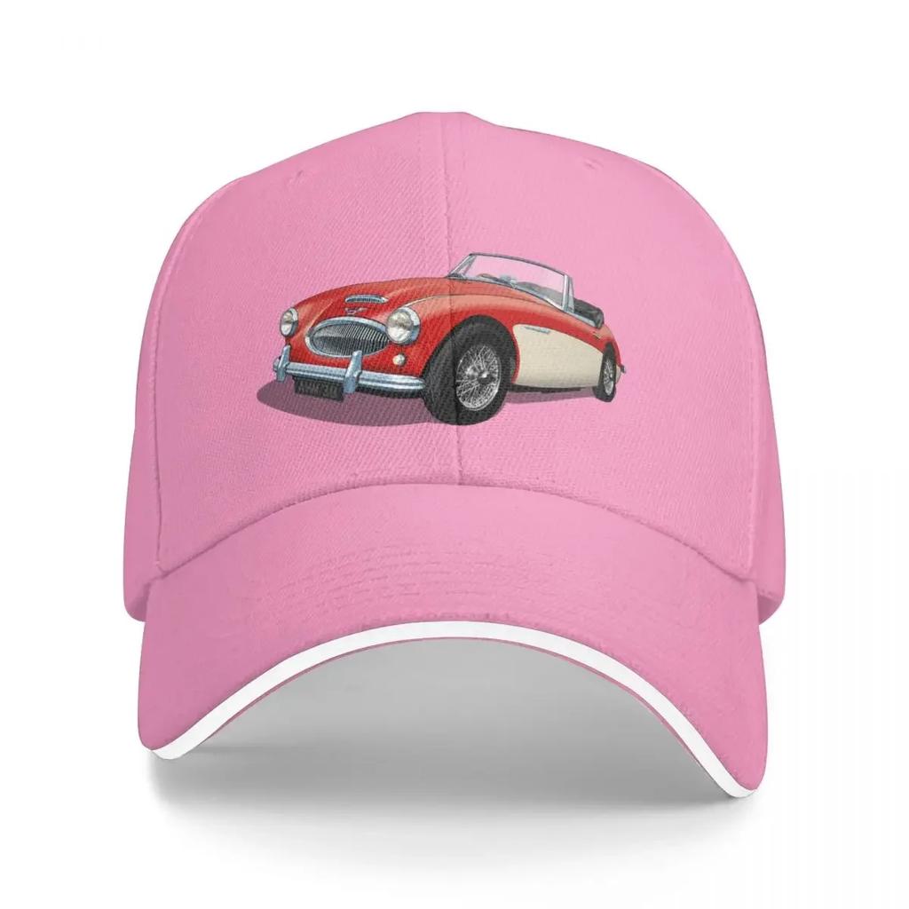 Austin Healey 3000 Mk3 in Tartan Red and white Baseball Cap Thermal Visor Beach Bag Mountaineering Anime Caps For Women Unisex's