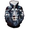 Men's Hoodies  Animal Cat Print 3D Patternv Hooded Autumn Pullover Sweatshirt With Pocket Hoodie Streetwear Loose Comfortable