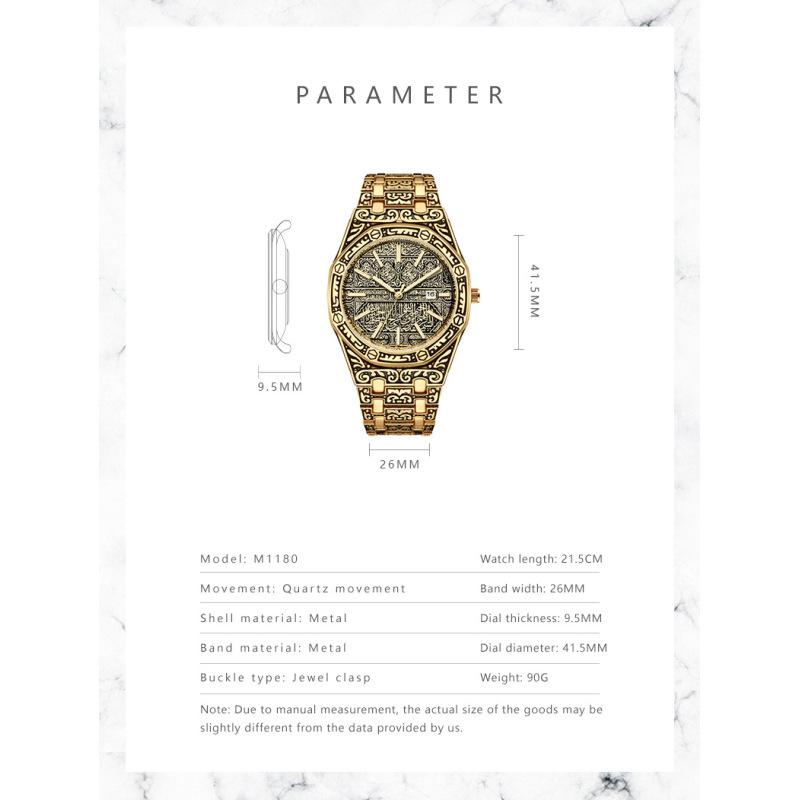 Modedesign Herren-Quarzuhren, originelle Herren-Armbanduhren im Hip-Hop-Stil, beste Geschenke, Uhr für Ehemann, Familie, Freund