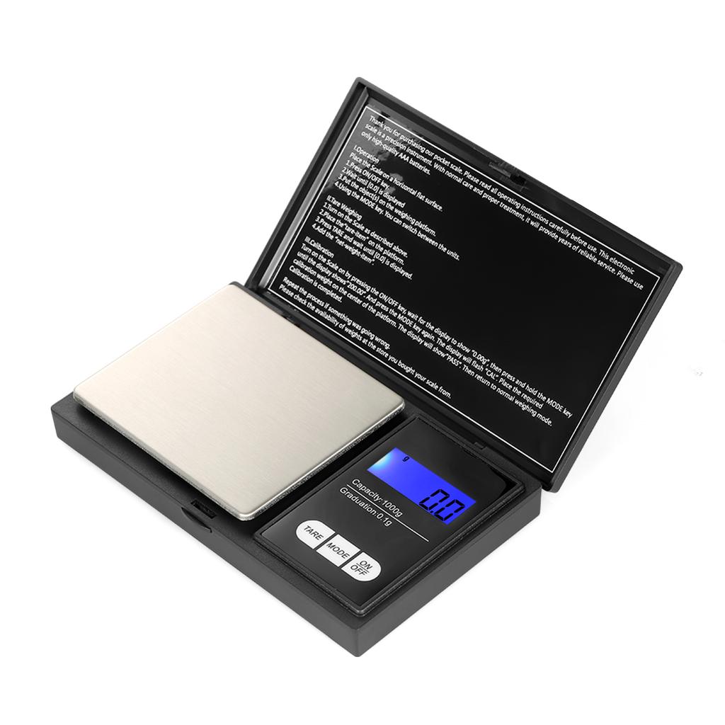 Přenosná digitální váha 1000g/0,1g Vysoce přesná zlatá váha na šperky se 7 jednotkami mini kapsy