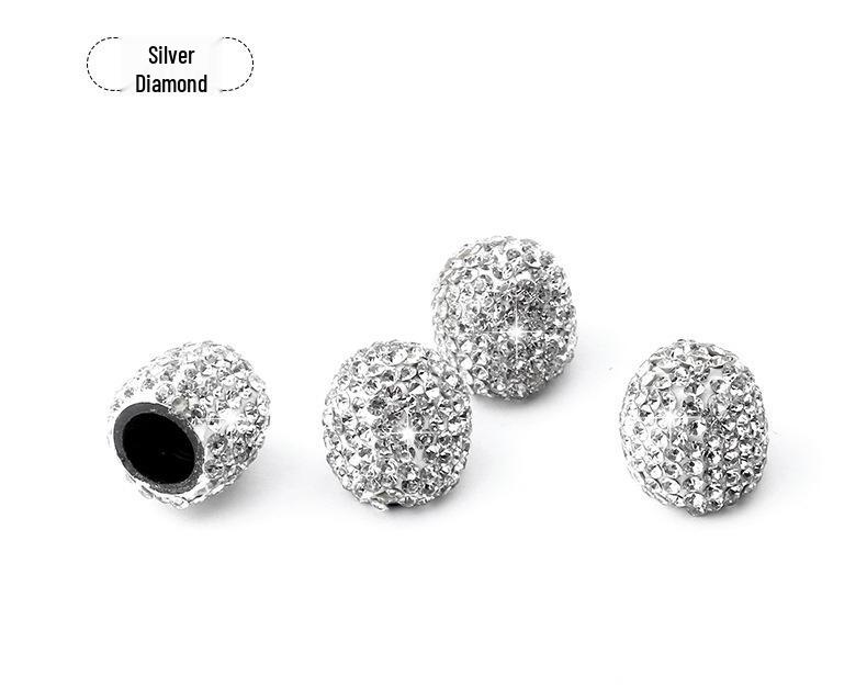 Creative Diamond-Studded Tire Valve Stem Cap for Car Decoration