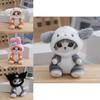 Adorable Plush Sanrio Shark Cat Backpack Keychain Doll Pendant For Creative Gifts