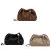 French Small Designer Folded Water Bucket Bag With Chain For Daily Casual Use