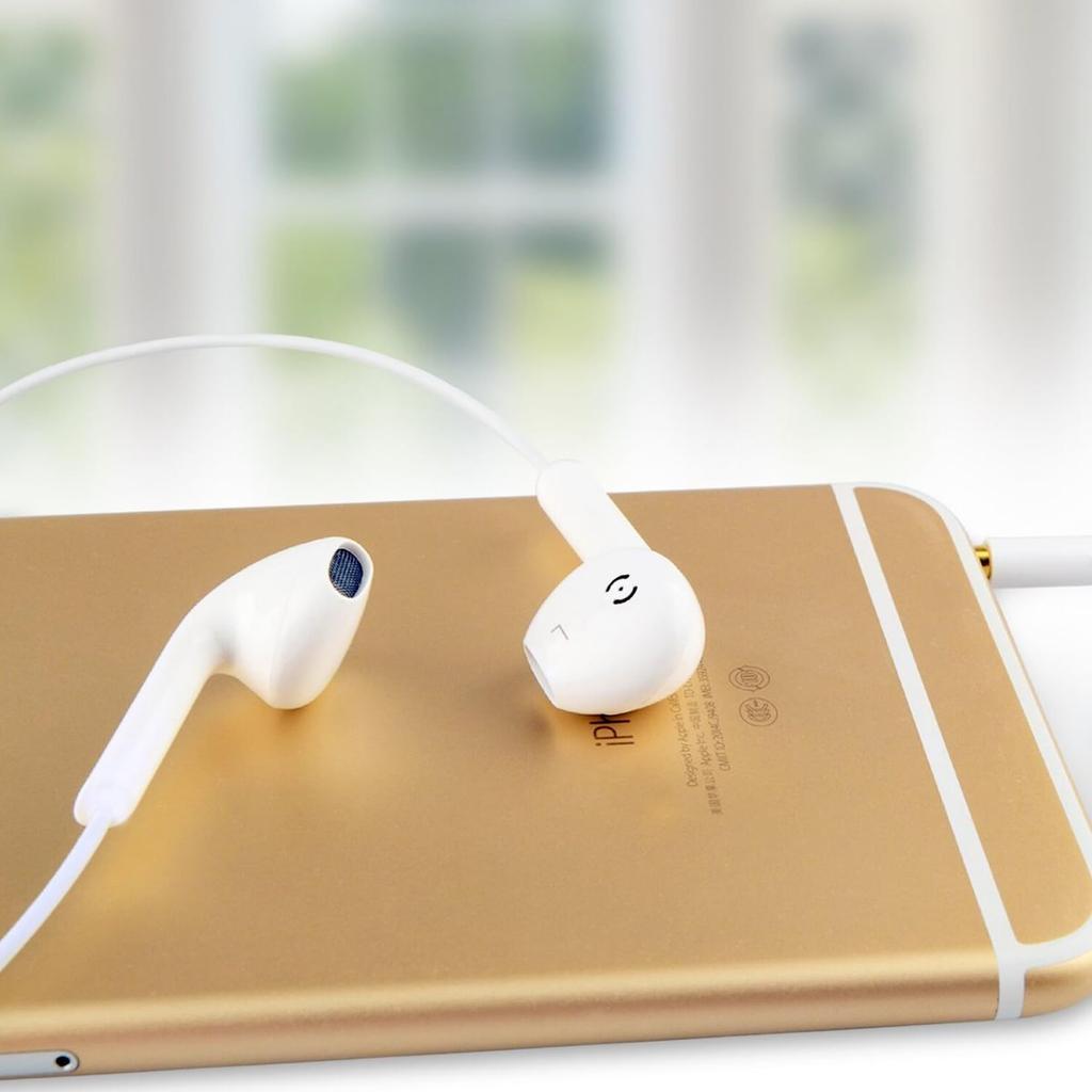 Compatible with iPhone Wired HiFi Clear Earphone Comfortable No Deep Remote Compatible with Type-C Earphones, 15/16, Earbuds, Calls, Microphone, Fit,