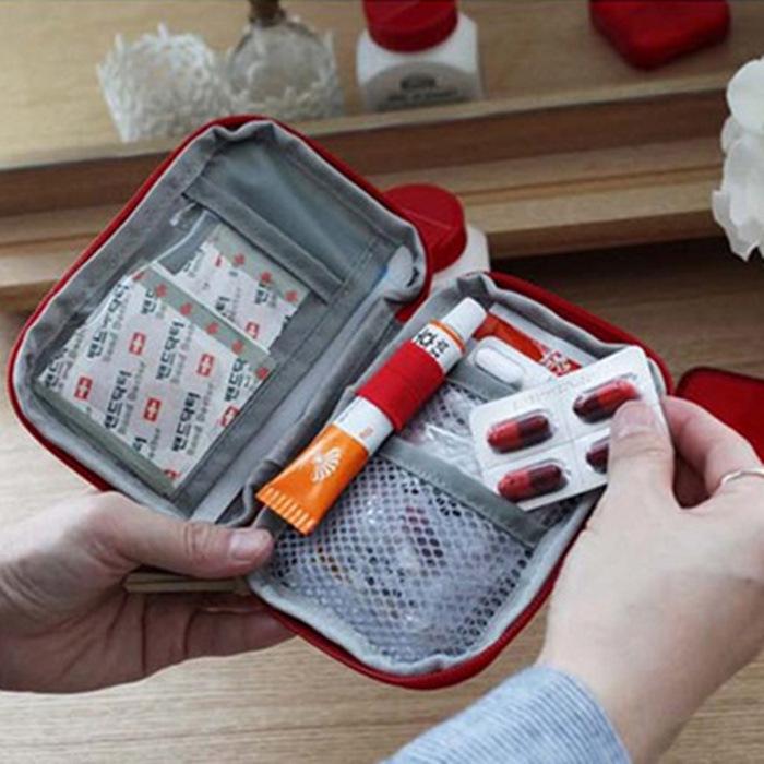 Portable Travel Medicine Bag - Compact First Aid Storage