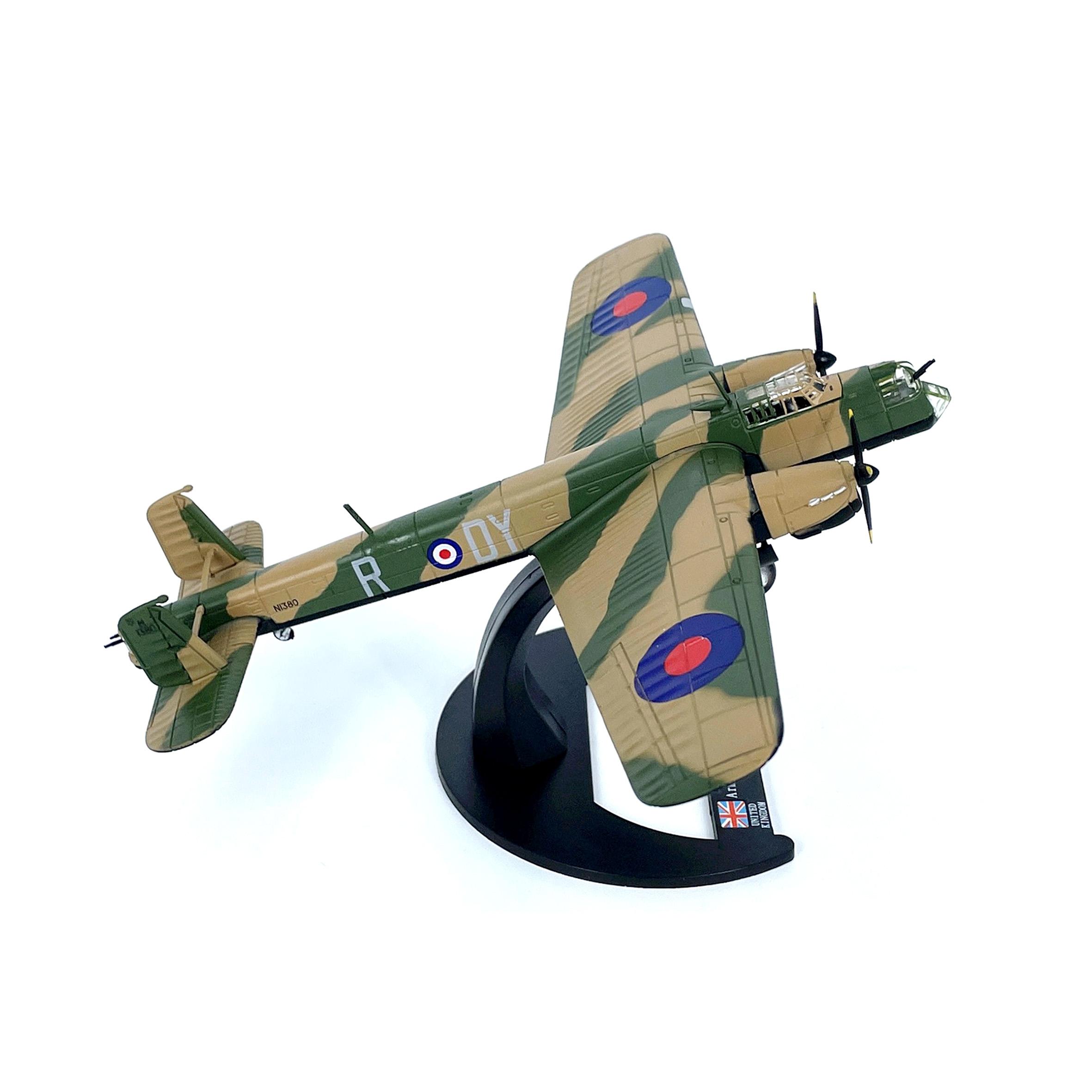 

1/144 British Whitley MK V 1942 Heavy Bomber Model Alloy Finished Product Model камуфляжный