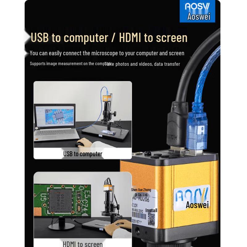 AOSVI 4K HD Electronic Repair Microscope