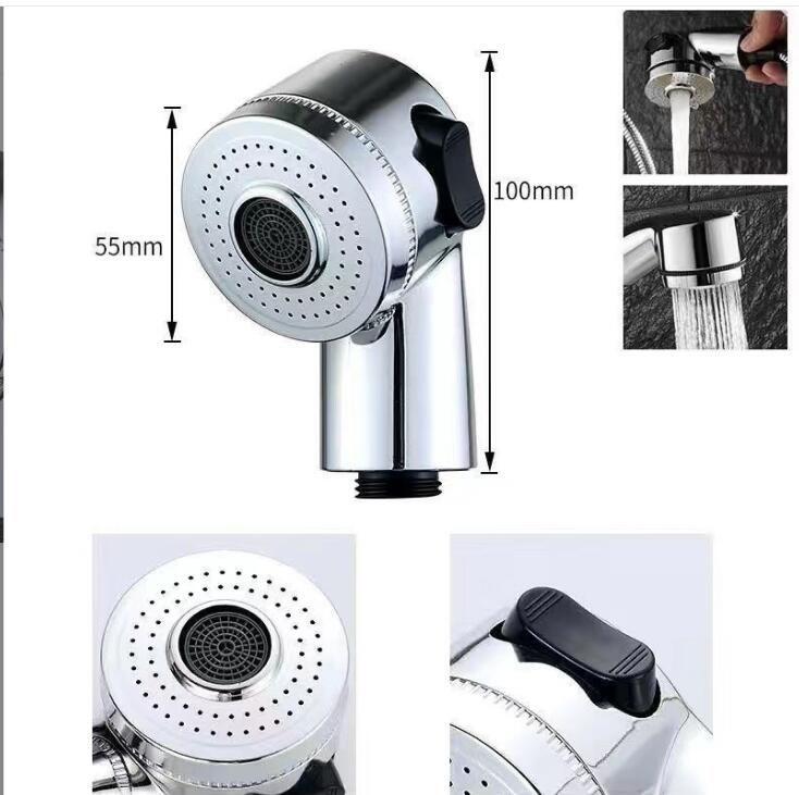 Protable Small Shower Head ABS Shampoo Hair Wash Salon Shower Head Side Switch Type Bathroom Accessories Hardware Set Q1