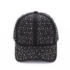 Creative Full Rhinestone Baseball Hat Cotton Sunscreen hat Simple Sun Hat  Street