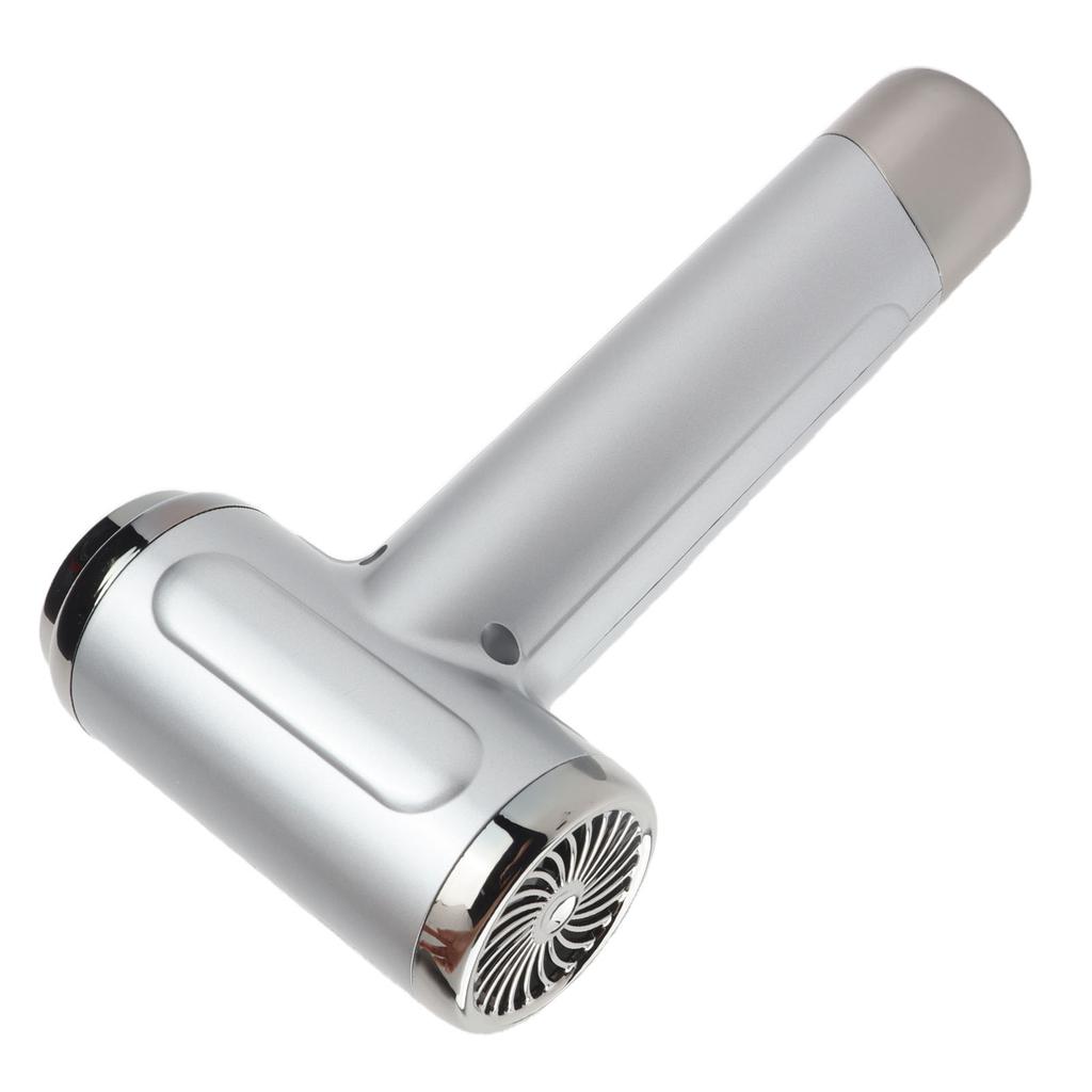 Cordless Hair Dryer 200W 15600mAh USB Rechargeable Cold Hot Wind Portable Hair Blow Dryer for Travel Camping Dorm Gray
