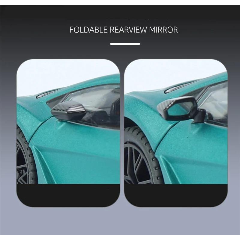 1/24 Lamborghini Revuelto Alloy Sports Car Model Diecast Metal Toy Racing Super Car Vehicles Model Sound and Light Simulation Childrens Gift