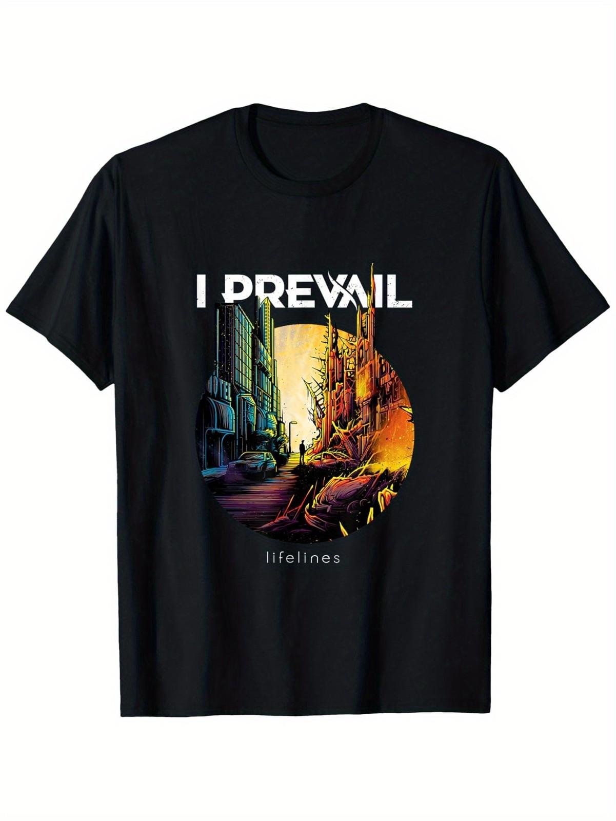 

I Prevail - Lifelines Cover T-Shirt, Suitable for Mens & Womens Outdoor T-Shir 5XL різнокольоровий