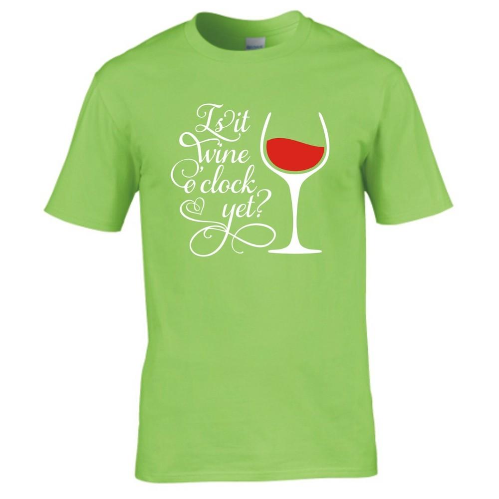 Funny Drinks Is It Wine O Clock Yet Tshirt