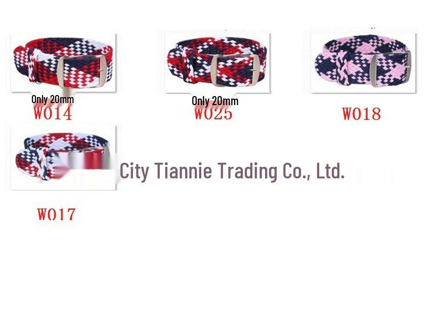 Belen High-End Soft Woven Nylon Watch Strap, One-piece 20mm/22mm Perlon for Submariner