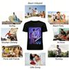Fantasy Magic Style Girl And Mysterious Mage Print Casual Top For Daily Wear Pure cotton T-shirt