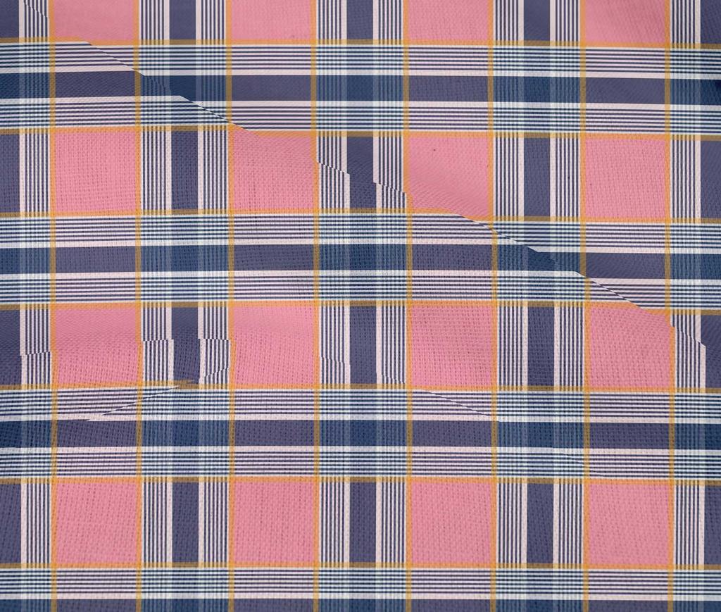 oneOone Cotton Flex Dusty Brown Fabric Madras Check Sewing Craft Projects Fabric Prints By Yard 40 Inch