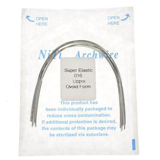 10 Sacs De Fils Dentaires Orthodontiques Niti Super élastiques - Forme Naturelle - Pour Arc Supérieur/inférieur