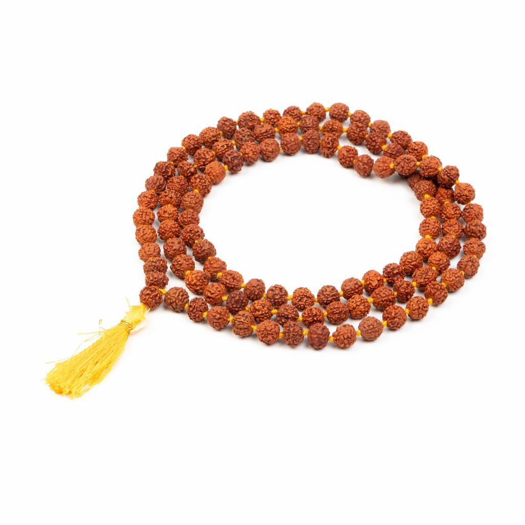 7MM Sacred Rudraksha Mala|Authentic Meditation Beads for Spiritual Prayer, Yoga, and Positive Energy| Japa Mala from Genuine Rudraksha Seeds