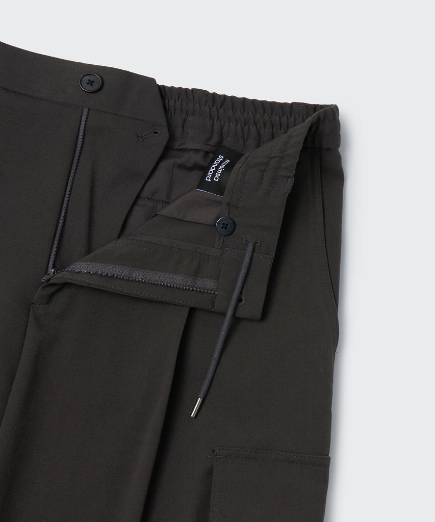 MUSINSA STANDARD Parachute Banding Cargo Slacks [Gunmetal]