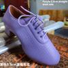 Zapatos de Profesor Mujer Zapatos de Baile Latino Salón Señoras Piel Vacuna Zapatos de Baile Jazz Moderno Naranja y Verde Zapatos de Baile Salsa
