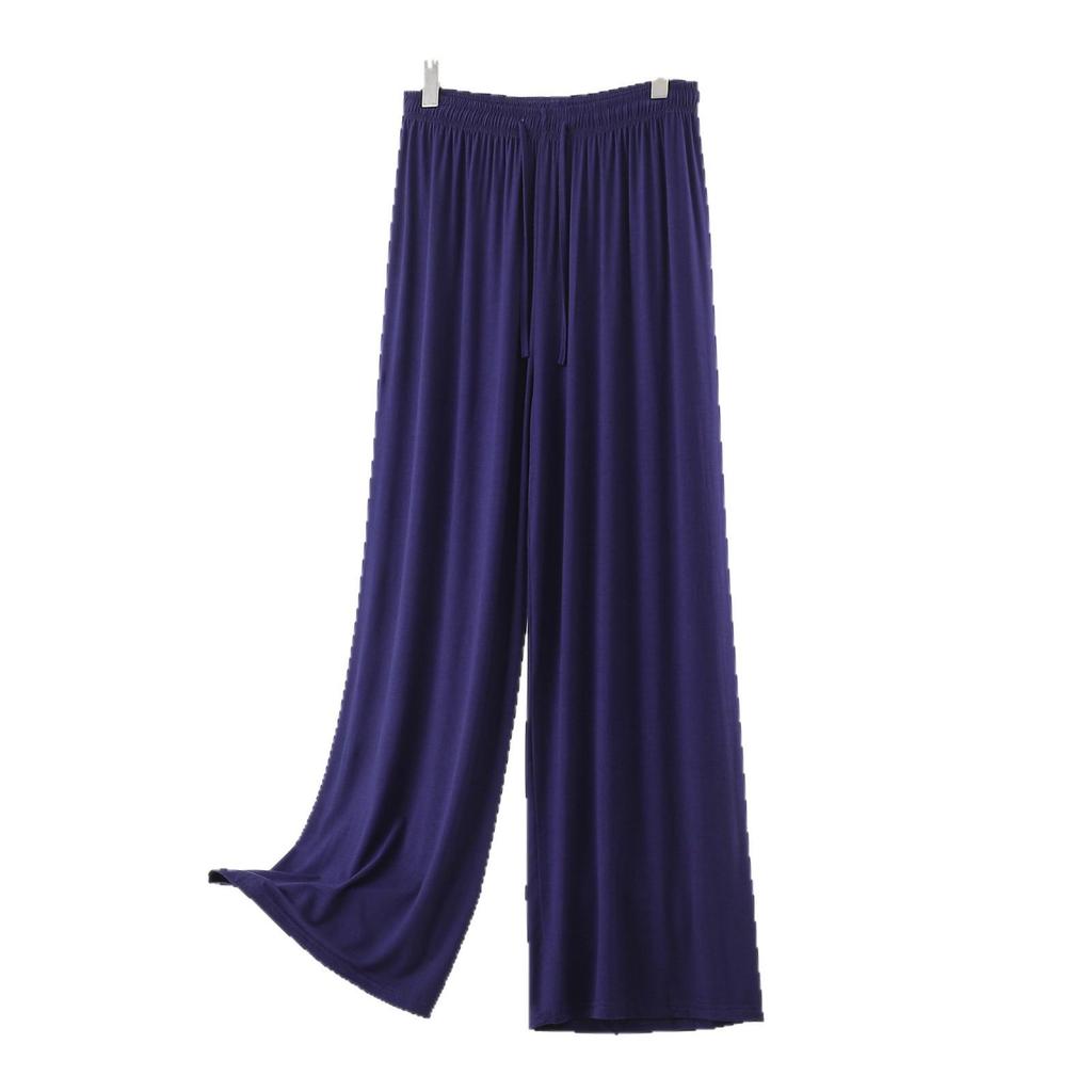 Women's Plus Size High Waist Modal Wide Leg Summer Pants