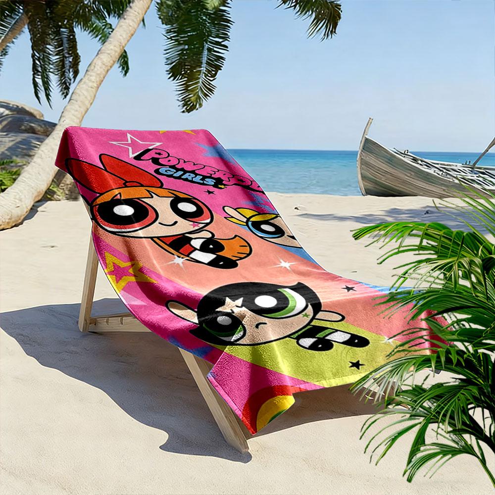 Powerpuff Girls Colorful Towel A must-have beach towel for beach travel