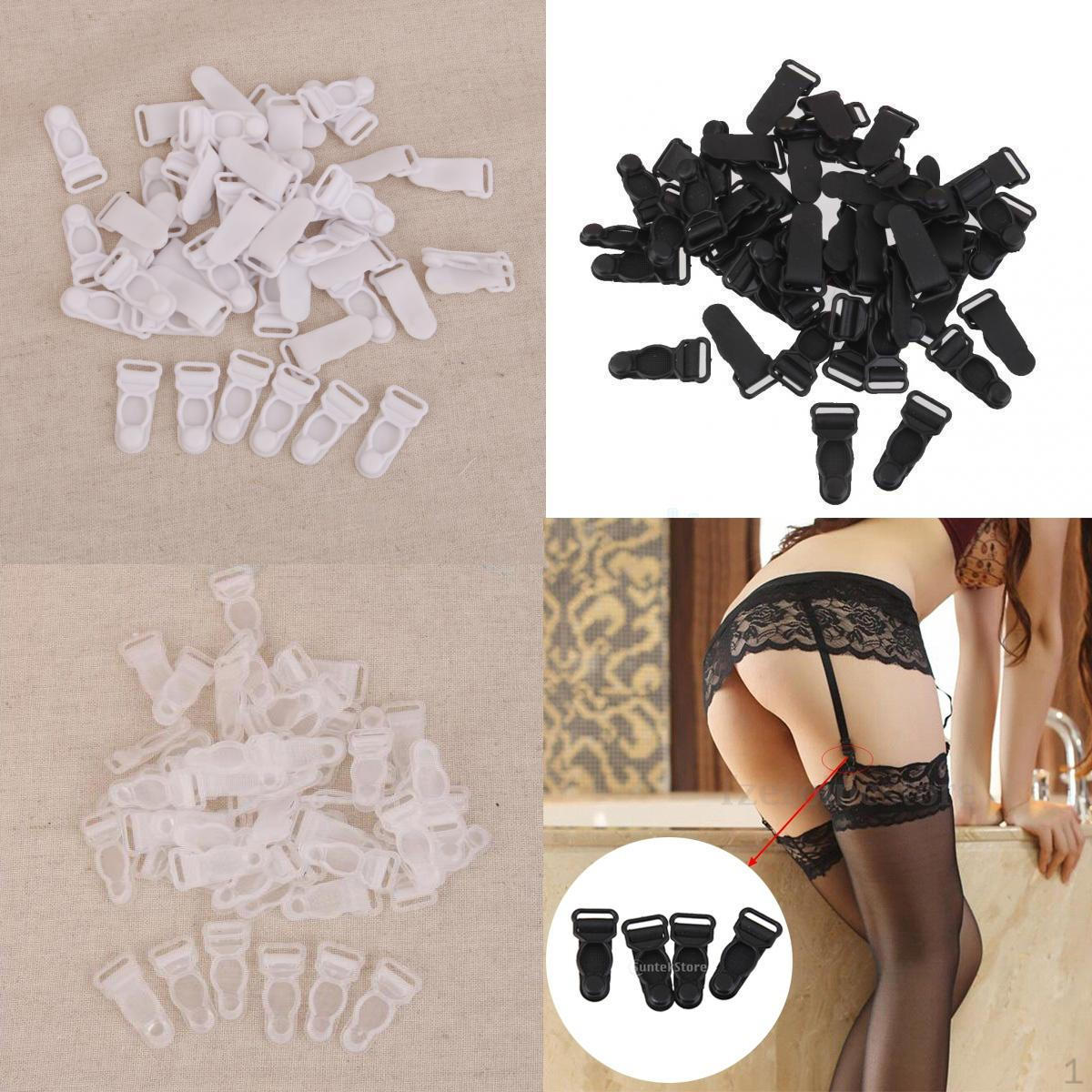 

100 шт. Женские пластиковые клипсы для подвязок, крючки, подтяжки