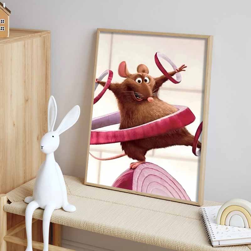 Disney Diamond Painting Ratatouille Remy Onion Acrobatics Poster Cartoon 5D Diamond Cross Stitch Mosaic Home Decor Gift