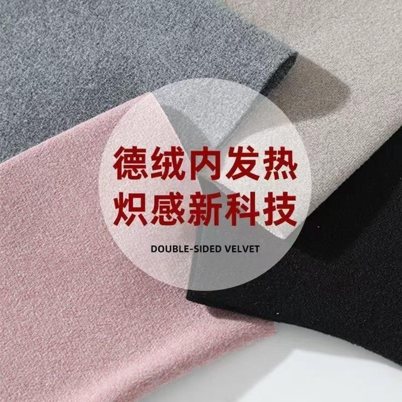 Autumn and Winter Warm Writing German Velvet Self-heating Fashion Autumn and Winter Half-finger Gloves Student Version Gloves Warm and Cold-proof