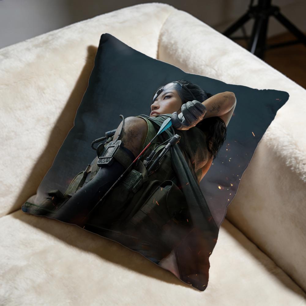 Trendy DDelta Forceful Cushion Cover Soft Decorative Pillow Case Suitable for Bedroom Sofa Car Travel Use