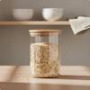 Borosilicate Glass Jar Square Canister Easy to Clean Pantry for Cafe 6060mm