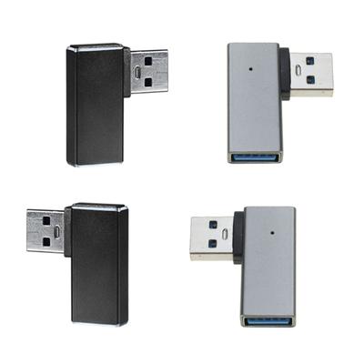 90-Grad-USB-Anschlussadapter mit/ohne LED-Licht, tragbare Größe für mobile Festplatte und mehr, unterstützt Aufladen