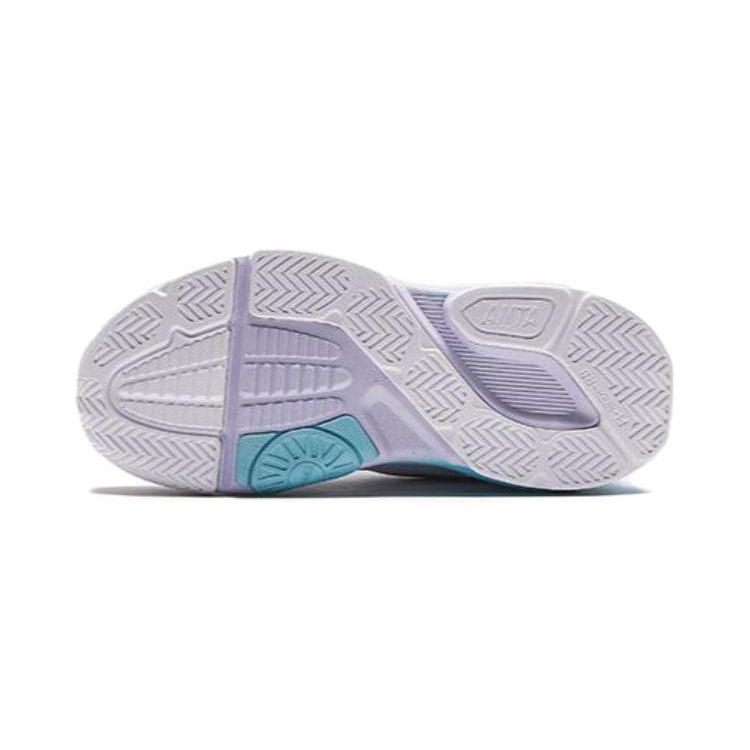 Anta Durable Breathable Low-Top Running Shoes Kids Sneaker White Purple 322419962-1