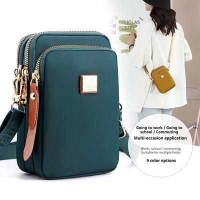 Mode Damen Rucksack mit einer Schulter Trendiger Shopping Nylonstofftasche Neue Umhängetasche Handytasche Lässige Allround-Kleine Quadratische Tasche
