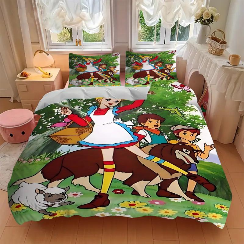 Wizard Oz Adventure Print 3Pcs Bedding Set,Duvet Cover with 2 Bedro,Pillowcase Home Birthday Gift