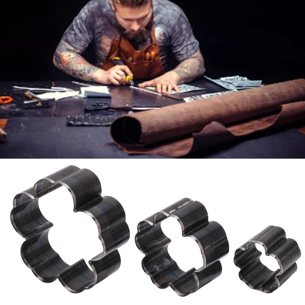 3 Stück Hohle Lederstanzformen Hohles Stanzwerkzeug Für DIY Lederhandwerk