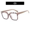 Color matching contrasting square glasses frame TR anti-blue light new flat glasses fashion European and American glasses frame Internet celebrity
