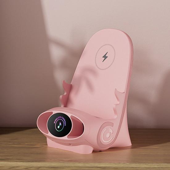 Portable Wireless Charger Mini Charging Station Wide Compatible Phone Stand Holder Bracket