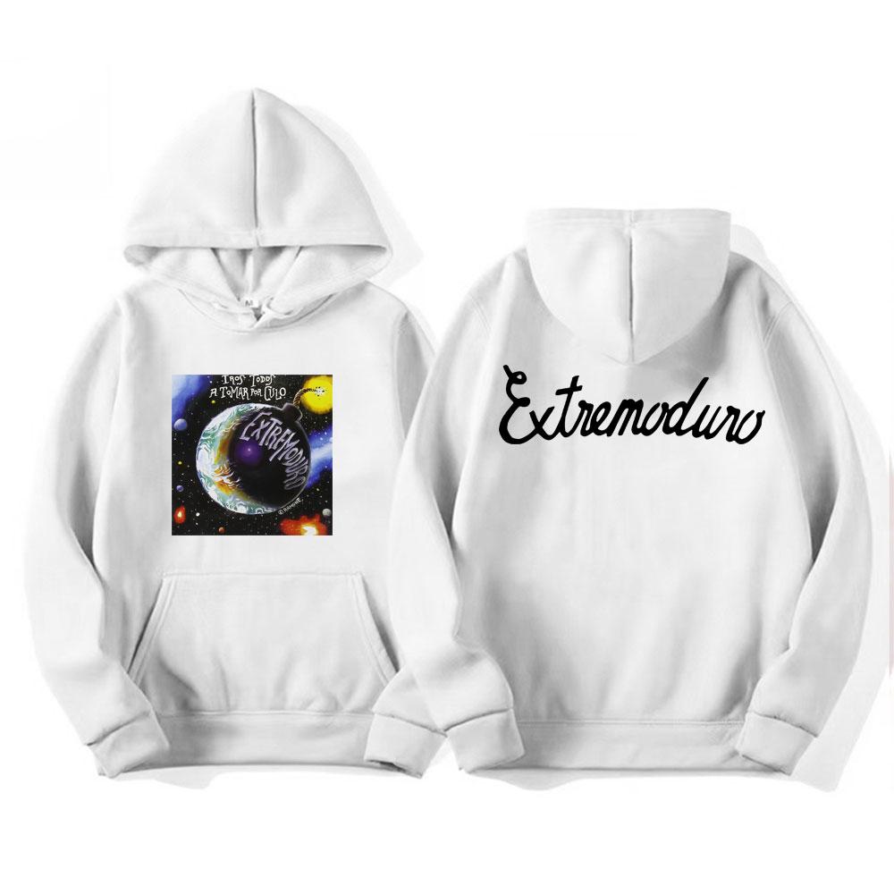 Rock band EXTREMODURO Tour printed men's hip-hop punk high-quality casual loose hoodie adult long-sleeved sweatshirt pullover