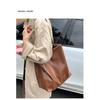IELGY Ladies Tote Bag Retro Large Capacity All-Match Simple One-Shoulder Commuter Underarm