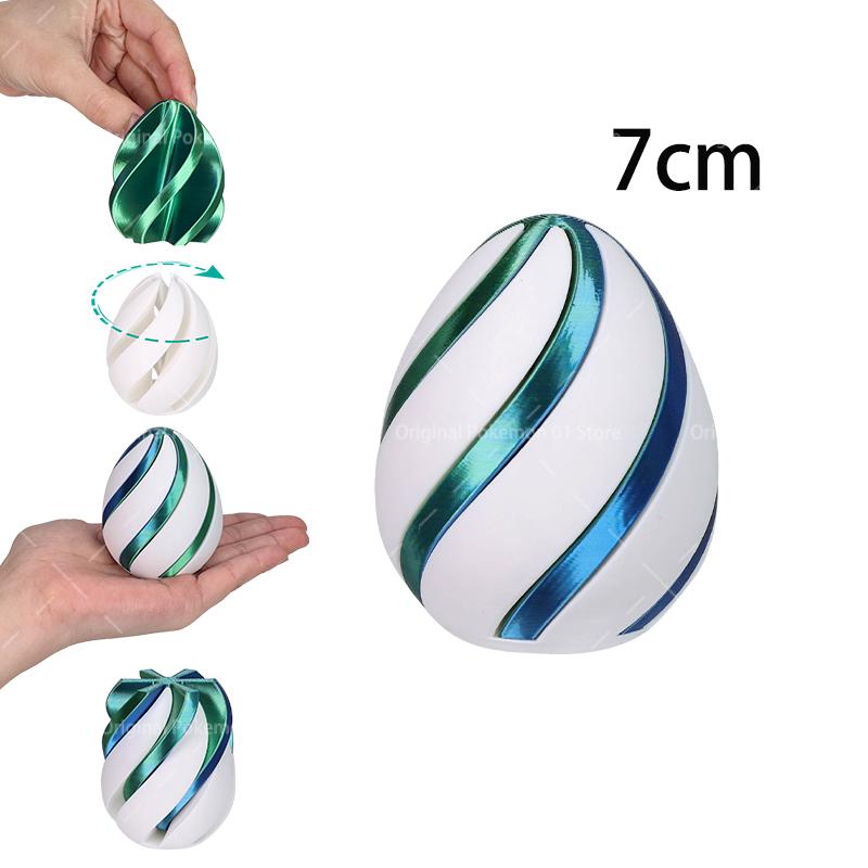 3D Printed Spiral Cone Toy Impossible Pyramid Gourd Christmas Hat Pass Through Sculpture Pyramid Toy Mini Vortex Thread Illusion