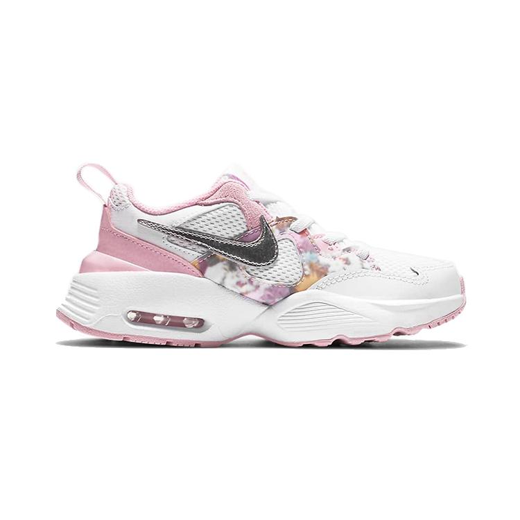 Nike Air Max Fusion SE Comfortable Round Toe Abrasion Resistant Breathable Low top Kids Lifestyle Shoes Pink White CZ6584-100