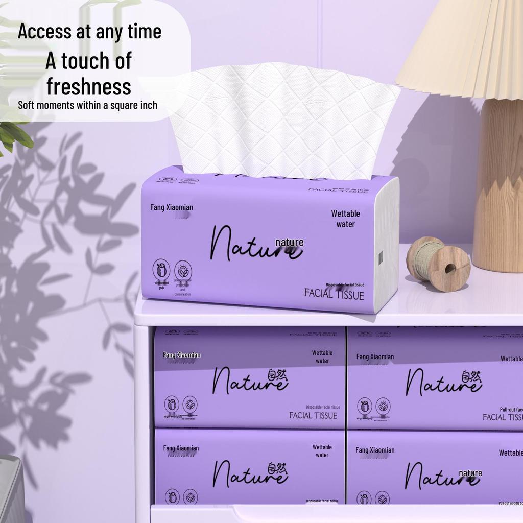 Fang Xiao Mian Thickened 5-Ply Absorbent Facial Tissues - Full Box