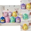 Haonna Kids Backpack Cute Cartoon Shoulder Bag Anti-theft Breathable Lightweight Oxford Fabric