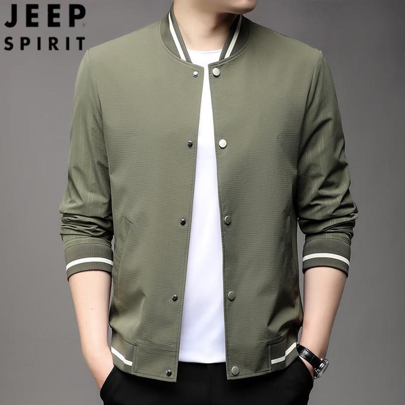 

JEEP SPIRIT Men s Baseball Collar Jacket L